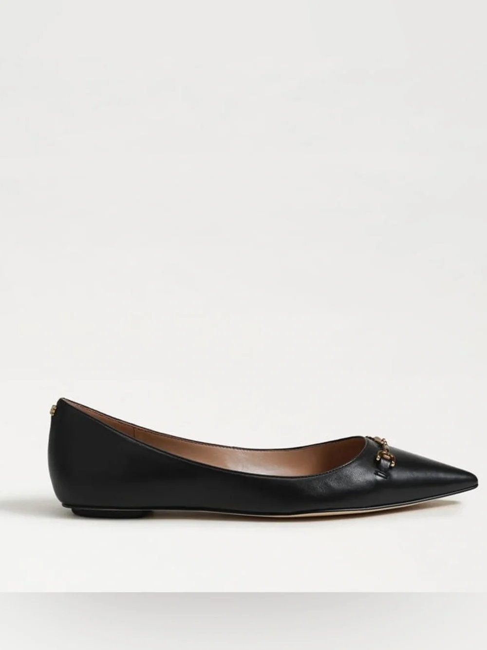 SAM EDELMAN NORI POINTED TOE BALLET FLATS BLACK 7